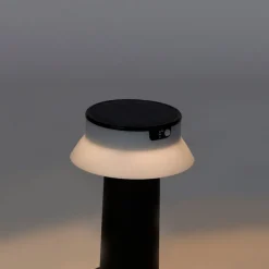 QAZQA Gartenbeleuchtung|Led-Außenleuchten*Stehende Außenleuchte schwarz inkl. LED und Dimmer IP55 Solar - Felice