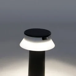 QAZQA Gartenbeleuchtung|Led-Außenleuchten*Stehende Außenleuchte schwarz inkl. LED und Dimmer IP55 Solar - Felice