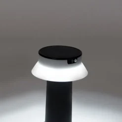 QAZQA Gartenbeleuchtung|Led-Außenleuchten*Stehende Außenleuchte schwarz inkl. LED und Dimmer IP55 Solar - Felice