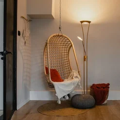 QAZQA Lampen Für Dein Homeoffice|Schlafzimmerlampen*Stehlampe Bronze inkl. LED mit Lesearm - Ibiza