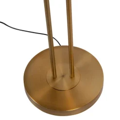 QAZQA Lampen Für Dein Homeoffice|Schlafzimmerlampen*Stehlampe Bronze inkl. LED mit Lesearm - Ibiza