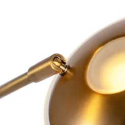 QAZQA Lampen Für Dein Homeoffice|Schlafzimmerlampen*Stehlampe Bronze inkl. LED mit Lesearm - Ibiza