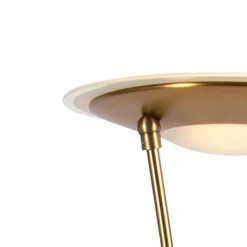 QAZQA Lampen Für Dein Homeoffice|Schlafzimmerlampen*Stehlampe Bronze inkl. LED mit Lesearm - Ibiza