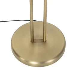 QAZQA Schlafzimmerlampen|Küchenlampen*Stehlampe Bronze inkl. LED und Dimmer mit Leselampe - Empoli