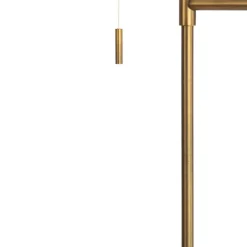 QAZQA Schlafzimmerlampen|Esszimmerlampen*Stehlampe Bronze mit weißem Schirm und verstellbarem Arm - Ladas Deluxe