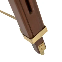 QAZQA Stehlampen|Wohnzimmerlampen*Stehlampe Messing mit Schirm hellgrau 50 cm Stativ - Cortin