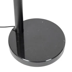 QAZQA Schlafzimmerlampen|Küchenlampen*Stehlampe Schwarz mit Gold mit Rauchglas 5 Lichter - Zuzanna