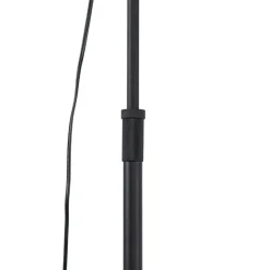 QAZQA Stehlampen|Wohnzimmerlampen*Stehlampe schwarz mit Gold 35 cm verstellbar - Magnax