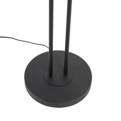 QAZQA Lampen Für Dein Homeoffice|Led-Stehlampen*Stehlampe schwarz mit Lesearm inkl. LED und USB-Anschluss - Sevilla