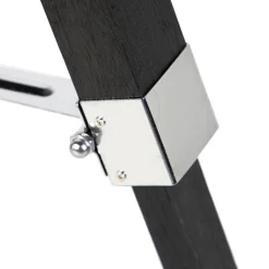 QAZQA Stehlampen|Wohnzimmerlampen*Stehlampe schwarz mit weißem Leinenschirm 45 cm - Tripod