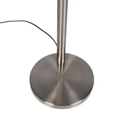 QAZQA Schlafzimmerlampen|Esszimmerlampen*Stehlampe Stahl inkl. LED mit Touch-Dimmer - Sixties Trento