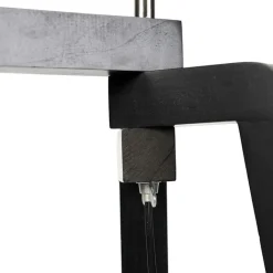 QAZQA Stehlampen|Wohnzimmerlampen*Stehlampe Stativ schwarz mit grünem Schirm und Gold 50 cm - Puros