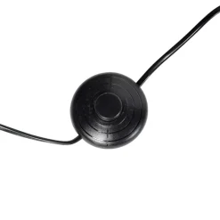 QAZQA Stehlampen|Wohnzimmerlampen*Stehlampe Stativ schwarz mit rotem Schirm und Gold 50 cm Puros