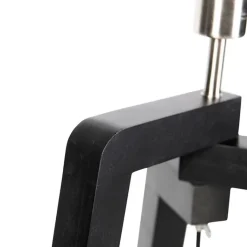 QAZQA Stehlampen|Wohnzimmerlampen*Stehlampe Stativ schwarz mit rotem Schirm und Gold 50 cm Puros