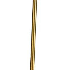 QAZQA Stehlampen|Wohnzimmerlampen*Stehlampe verstellbar bronze mit Schirm hellgrau 50 cm - Parte
