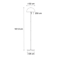 QAZQA Gartenbeleuchtung|Led-Außenleuchten*Stehleuchte für den Außenbereich Pilz Schwarz Wiederaufladbar 3-stufig dimmbar - Keira