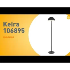 QAZQA Gartenbeleuchtung|Led-Außenleuchten*Stehleuchte für den Außenbereich Pilz Schwarz Wiederaufladbar 3-stufig dimmbar - Keira