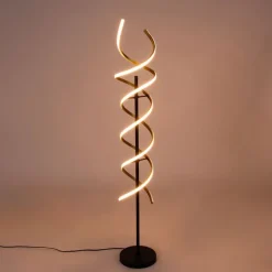 Trio Leuchten Led-Stehlampen|Stehlampen*Stehleuchte Gold inkl. LED 3-stufig dimmbar in Kelvin - Henk