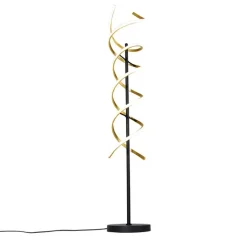 Trio Leuchten Led-Stehlampen|Stehlampen*Stehleuchte Gold inkl. LED 3-stufig dimmbar in Kelvin - Henk