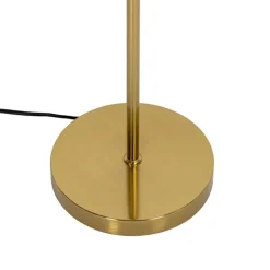 QAZQA Schlafzimmerlampen|Küchenlampen*Stehleuchte Gold mit Opalglas 3-flammig verstellbar - Anouk