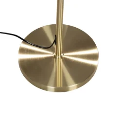 QAZQA Stehlampen|Wohnzimmerlampen*Stehleuchte Gold mit ovalem Samtschirm Grün 50cm - Parte