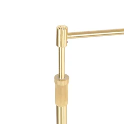 QAZQA Schlafzimmerlampen|Esszimmerlampen*Stehleuchte Messing inkl. LED mit Touchdimmer - Notia