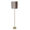 QAZQA Stehlampen|Wohnzimmerlampen*Stehleuchte Messing mit Samtschirm Taupe 50cm - Simplo