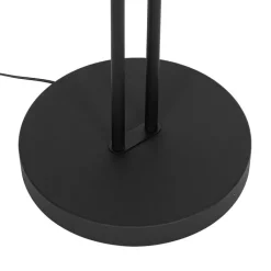 QAZQA Led-Stehlampen|Stehlampen*Stehleuchte schwarz inkl. LED und Dimmer mit Leselampe - Fez