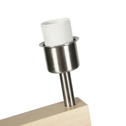 QAZQA Leuchten Ohne Schirm|Stehlampen*Stehleuchte Stativholz ohne Schirm - Puros