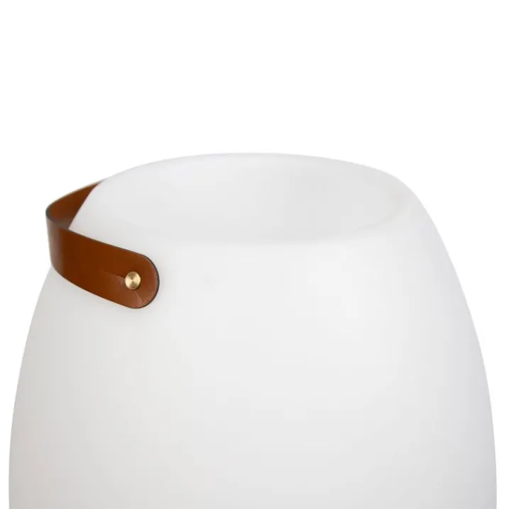 Newgarden Gartenbeleuchtung|Led-Außenleuchten*Stehleuchte Weiß 72,5 cm inkl. LED und Lautsprecher Dimmbar RGBW IP44 mit Fernbedienung - Apolo