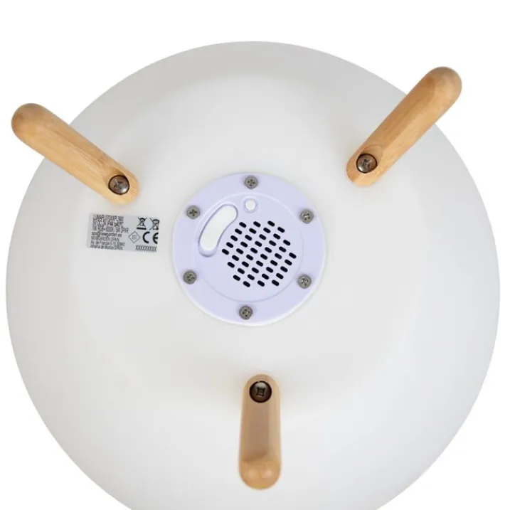 Newgarden Gartenbeleuchtung|Led-Außenleuchten*Stehleuchte Weiß 72,5 cm inkl. LED und Lautsprecher Dimmbar RGBW IP44 mit Fernbedienung - Apolo