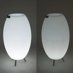 Newgarden Gartenbeleuchtung|Led-Außenleuchten*Stehleuchte Weiß 72,5 cm inkl. LED und Lautsprecher Dimmbar RGBW IP44 mit Fernbedienung - Apolo