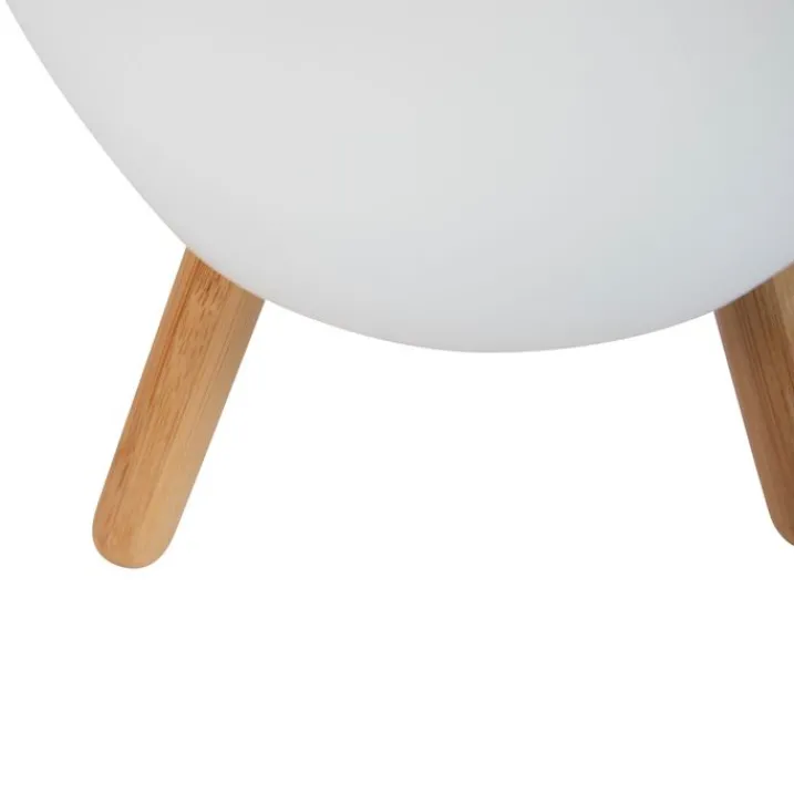 Newgarden Gartenbeleuchtung|Led-Außenleuchten*Stehleuchte Weiß 40,5 cm inkl. LED und Lautsprecher Dimmbar RGBW IP44 mit Fernbedienung - Apolo