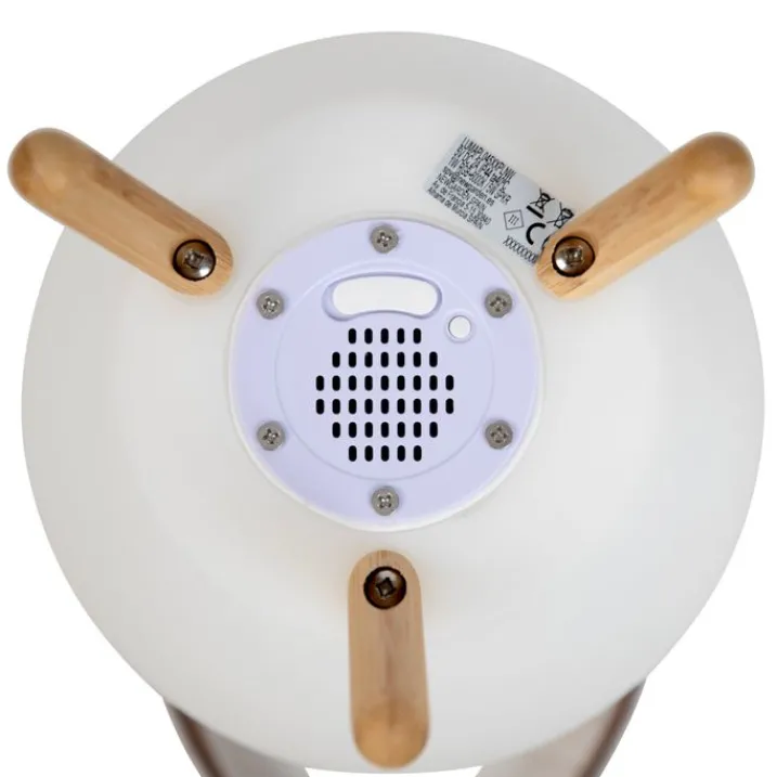 Newgarden Gartenbeleuchtung|Led-Außenleuchten*Stehleuchte Weiß 40,5 cm inkl. LED und Lautsprecher Dimmbar RGBW IP44 mit Fernbedienung - Apolo