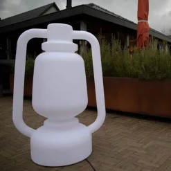 QAZQA Gartenbeleuchtung|Stehlampen Außen*Stehleuchte weiß 110 cm IP44 - Storm Extra Large