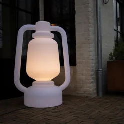 QAZQA Gartenbeleuchtung|Stehlampen Außen*Stehleuchte weiß 110 cm IP44 - Storm Extra Large