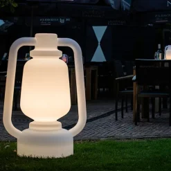 QAZQA Gartenbeleuchtung|Stehlampen Außen*Stehleuchte weiß 110 cm IP44 - Storm Extra Large