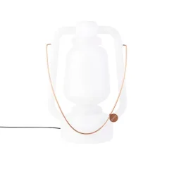 QAZQA Gartenbeleuchtung|Stehlampen Außen*Stehleuchte weiß 51 cm IP44 - Storm Large