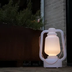 QAZQA Gartenbeleuchtung|Stehlampen Außen*Stehleuchte weiß 51 cm IP44 - Storm Large