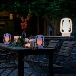 QAZQA Gartenbeleuchtung|Stehlampen Außen*Stehleuchte weiß 51 cm IP44 - Storm Large