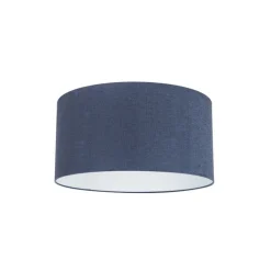 QAZQA Lampenschirme*Stoff Lampenschirm dunkelblau 50/50/25