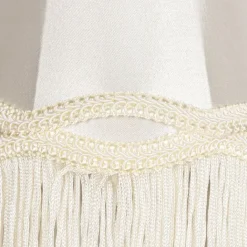 QAZQA Lampenschirme*Stoff-Klemmleuchte Creme 12/8,5/15 - Granny