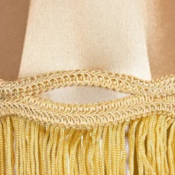 QAZQA Lampenschirme*Stoff-Klemmleuchte Gold 12/8.5/15 - Granny