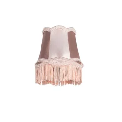 QAZQA Lampenschirme*Stoff-Klemmleuchte Rosa 12/8,5/15 - Granny