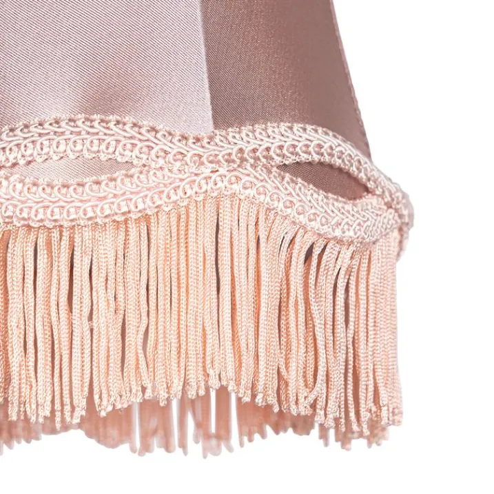 QAZQA Lampenschirme*Stoff-Klemmleuchte Rosa 12/8,5/15 - Granny