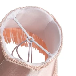 QAZQA Lampenschirme*Stoff-Klemmleuchte Rosa 12/8,5/15 - Granny