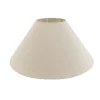 QAZQA Lampenschirme*Stofflampenschirm beige rund abgeschrägt 55/19/26