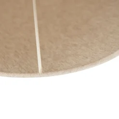 QAZQA Lampenschirme*Stofflampenschirm beige rund abgeschrägt 55/19/26