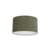 QAZQA Lampenschirme*Stofflampenschirm Dunkelgrün 35/35/20