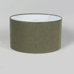 QAZQA Lampenschirme*Stofflampenschirm Dunkelgrün 35/35/20